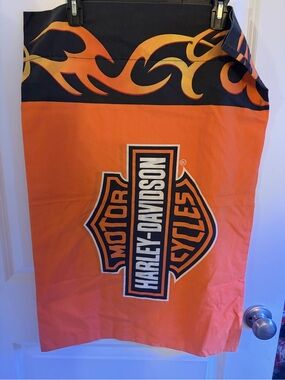 Harley-Davidson Orange and Black Flame pillowcase